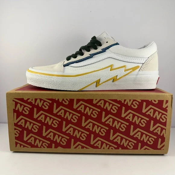 VANS OLD SKOOL BOLT Sneakers Multi/true White New Skate Shoes M5/W6.5/EU36.5 - Picture 2 of 9